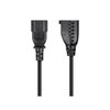 Monoprice Power Adapter Cord Cable, Black, 1 ft. 1302